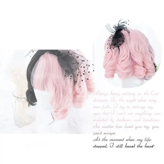 Pink&Black Lolita Cosplay Wig EG14909 4 Pink&Black Lolita Cosplay Wig EG14909 - Image 4