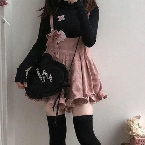 Popular Corduroy Ruffles Kawaii Leisure Rompers EG15788 8 Popular Corduroy Ruffles Kawaii Leisure Rompers EG15788 - Image 8