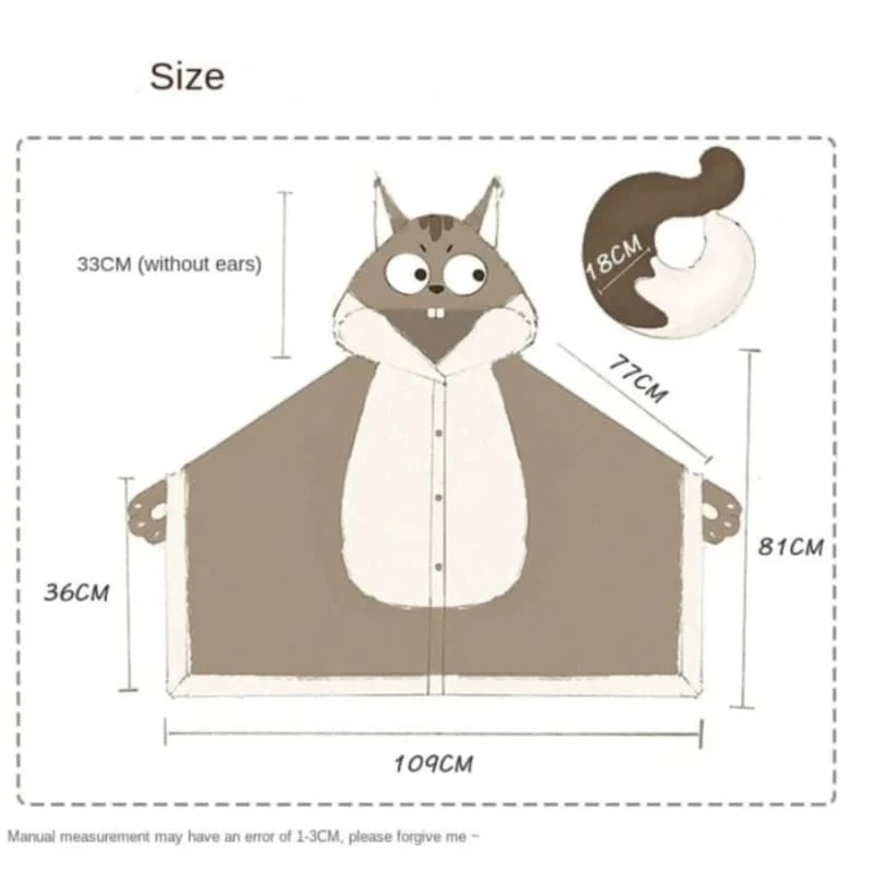 Pre-Sale Kawaii Anime Animal Fleece Cape ME41 3 Pre-Sale Kawaii Anime Animal Fleece Cape ME41 - Image 3