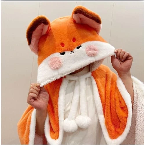 Pre-Sale Kawaii Anime Animal Fleece Cape ME41 13 Pre-Sale Kawaii Anime Animal Fleece Cape ME41 - Image 13
