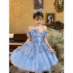 【Pre-sale】Moon And Star Lolita Dress ON562 -EgrilDoll Fashion Outlet Store pre salemoon and star lolita dress on562 blue xs 475