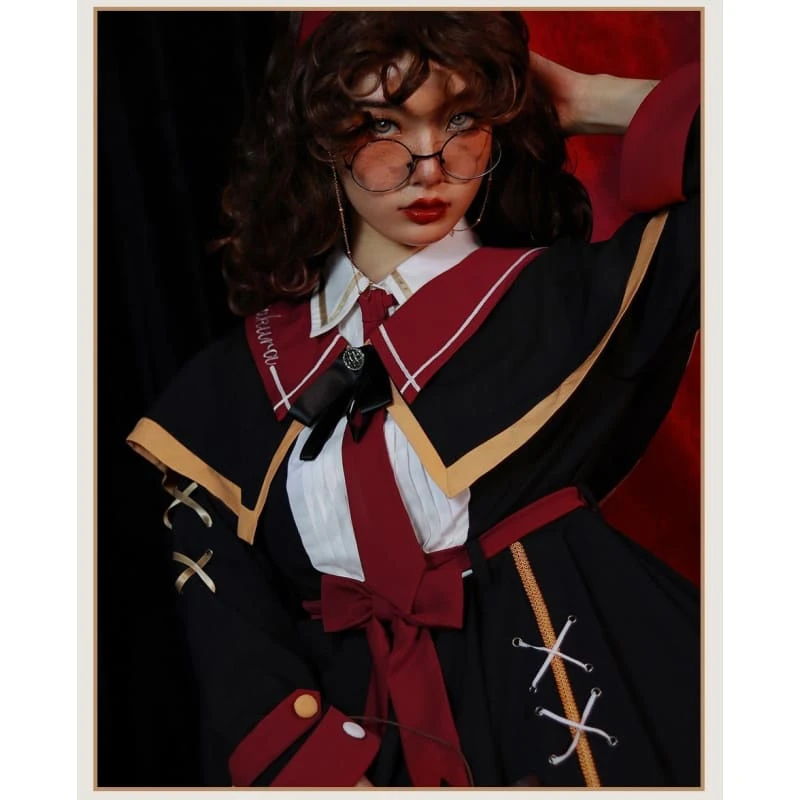 Preppy Style Magic Girl School Uniform Gothic Lolita Dress EG16479 3 Preppy Style Magic Girl School Uniform Gothic Lolita Dress EG16479 - Image 3