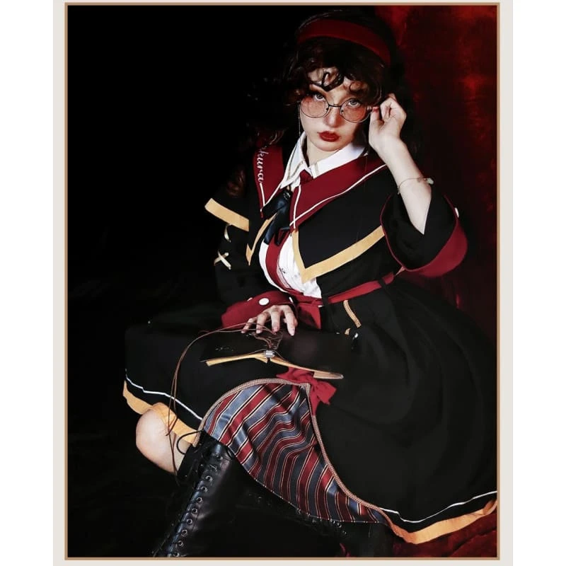 Preppy Style Magic Girl School Uniform Gothic Lolita Dress EG16479 2 Preppy Style Magic Girl School Uniform Gothic Lolita Dress EG16479 - Image 2