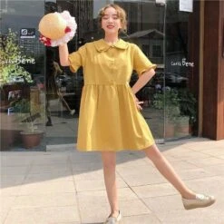 Preppy Style Purple Cute Girls A-line Midi Dress SP15744 -EgrilDoll Fashion Outlet Store preppy style purple cute girls a line midi dress sp15744 275