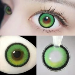 Princess Anime Comic Lea Green Contact Lenses ON438