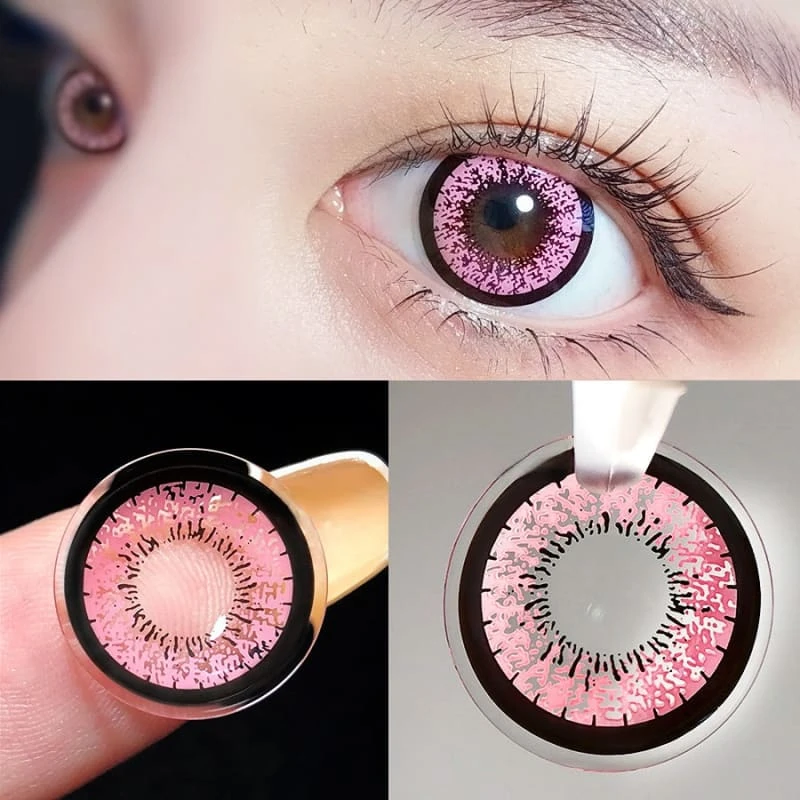 Princess Anime Kuro Pink Contact Lenses ON451 1 Princess Anime Kuro Pink Contact Lenses ON451