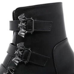 Punk Gothic Grunge Bats Buckle Zipper Platform Boots EE0913 -EgrilDoll Fashion Outlet Store punk gothic grunge bats buckle zipper platform boots ee0913 624