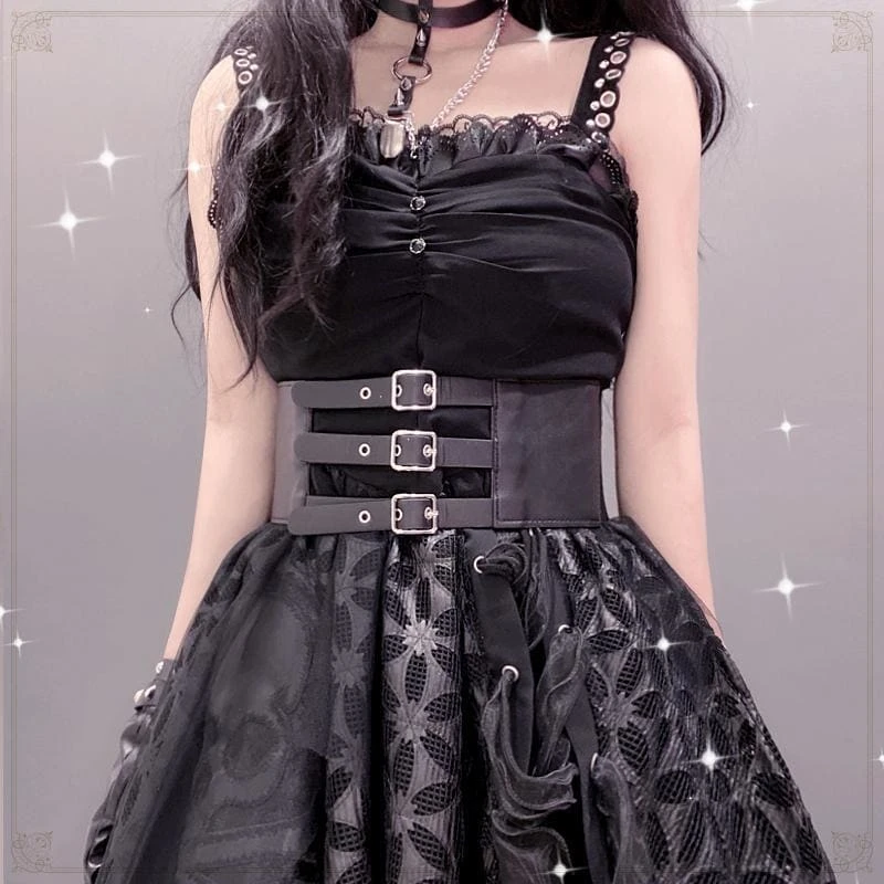 Punk Gothic Trendy Black Corset EG16321 2 Punk Gothic Trendy Black Corset EG16321 - Image 2