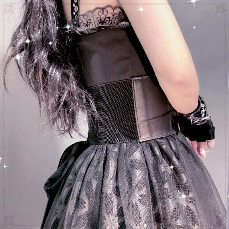 Punk Gothic Trendy Black Corset EG16321 4 Punk Gothic Trendy Black Corset EG16321 - Image 4