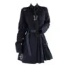 Punk Grunge Gothic Black Suit Blouse Skirt Set EG394