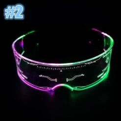 Punk LED Luminous Sunglasses EG161 -EgrilDoll Fashion Outlet Store punk led luminous sunglasses eg161 2 459