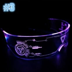 Punk LED Luminous Sunglasses EG161 -EgrilDoll Fashion Outlet Store punk led luminous sunglasses eg161 3 883