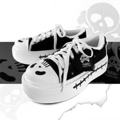 Raquel Emo Style Kawaii Skull Shoes ON295 18 Raquel Emo Style Kawaii Skull Shoes ON295 -EgrilDoll Fashion Outlet Store raquel emo style kawaii skull shoes on295 900