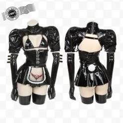 [Reservation] Gothic Maid Bunny Girl Patent Leather Lingerie Set EG154