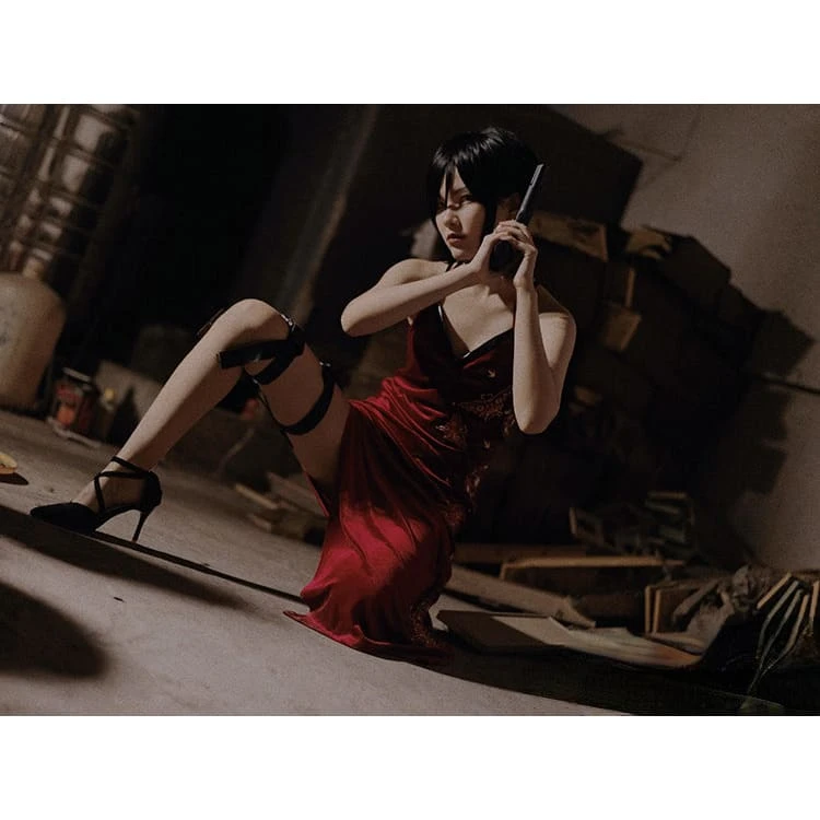 Resident Evil 4 Ada Wong Costume Wig ON222 5 Resident Evil 4 Ada Wong Costume Wig ON222 - Image 5