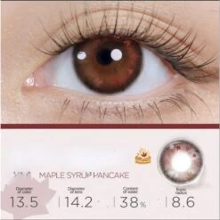 Rolling Water Contact Lenses Half Year One Pair ME43 -EgrilDoll Fashion Outlet Store rolling water contact lenses half year one pair me43 0 maple syrup pancake 370