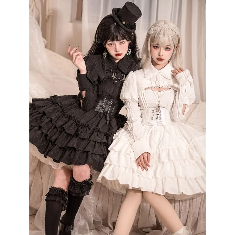 Rose Garden Gothic Lolita Dress/Waistcoat EG17563 3 Rose Garden Gothic Lolita Dress/Waistcoat EG17563 - Image 3