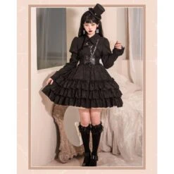 Rose Garden Gothic Lolita Dress/Waistcoat EG17563 17 Rose Garden Gothic Lolita Dress/Waistcoat EG17563 -EgrilDoll Fashion Outlet Store rose garden gothic lolita dresswaistcoat eg17563 791