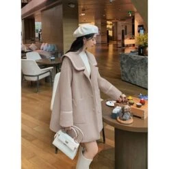 S-3XL Plus Size Dark Academia College Style Sailor Collar Woolen Coat BE379 -EgrilDoll Fashion Outlet Store s 3xl plus size dark academia college style sailor collar woolen coat be379 694
