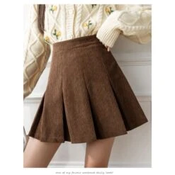 S-XXL Plus Size Kawaii High Waist Pleated Corduroy Skirt EG17012 11 S-XXL Plus Size Kawaii High Waist Pleated Corduroy Skirt EG17012 -EgrilDoll Fashion Outlet Store s xxl plus size kawaii high waist pleated corduroy skirt eg17012 540