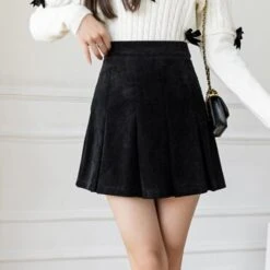 S-XXL Plus Size Kawaii High Waist Pleated Corduroy Skirt EG17012 10 S-XXL Plus Size Kawaii High Waist Pleated Corduroy Skirt EG17012 -EgrilDoll Fashion Outlet Store s xxl plus size kawaii high waist pleated corduroy skirt eg17012 706