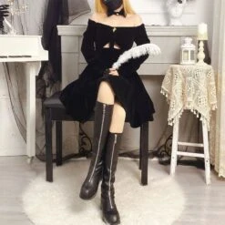 Sexy Hollow Off The Shoulder Dress EE0713 -EgrilDoll Fashion Outlet Store sexy hollow off the shoulder dress ee0713 136