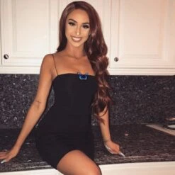 Simple Cute Black Dress Blue Butterfly Dress EE0860 -EgrilDoll Fashion Outlet Store simple cute black dress blue butterfly ee0860 269