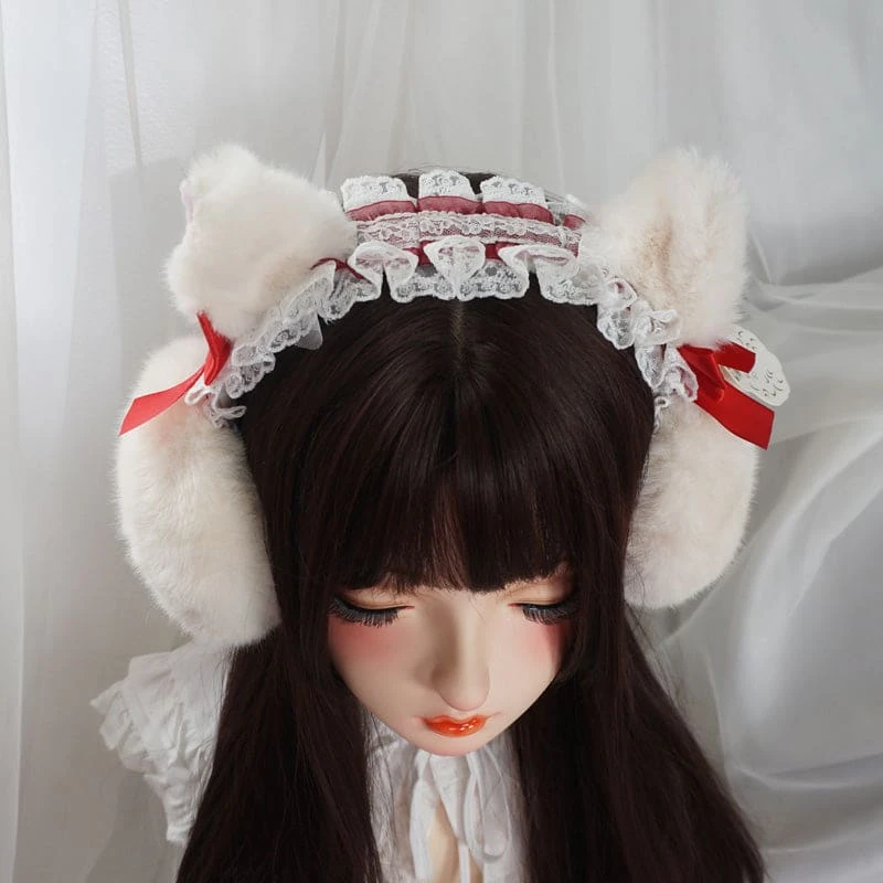 Sophie Neko Ear Muffs 3 Colors Lolita Accessories ON290 5 Sophie Neko Ear Muffs 3 Colors Lolita Accessories ON290 - Image 5