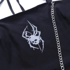 Spider Skull Suspender Black Dress EE0890 -EgrilDoll Fashion Outlet Store spider skull suspender black dress ee0890 802