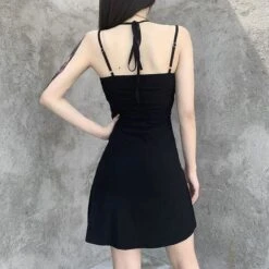Spider Skull Suspender Black Dress EE0890 -EgrilDoll Fashion Outlet Store spider skull suspender black dress ee0890 853