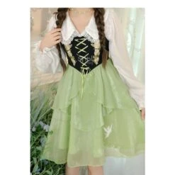 Spring Lovely Flower Girl Green Dress ON622 33 Spring Lovely Flower Girl Green Dress ON622 -EgrilDoll Fashion Outlet Store spring lovely flower girl green dress on622 167