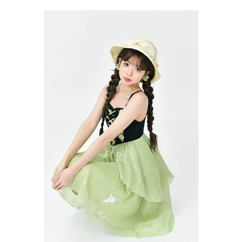 Spring Lovely Flower Girl Green Dress ON622 6 Spring Lovely Flower Girl Green Dress ON622 - Image 6