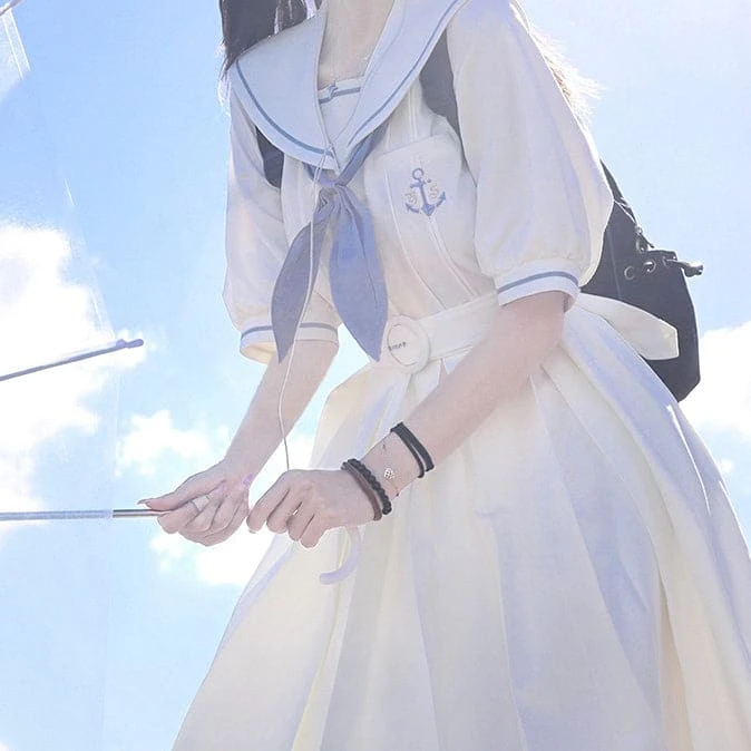 Summer Pastel JK Sailor Pastel Dress ON585 2 Summer Pastel JK Sailor Pastel Dress ON585 - Image 2