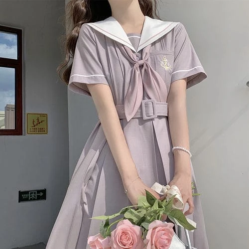 Summer Pastel JK Sailor Pastel Dress ON585 10 Summer Pastel JK Sailor Pastel Dress ON585 - Image 10