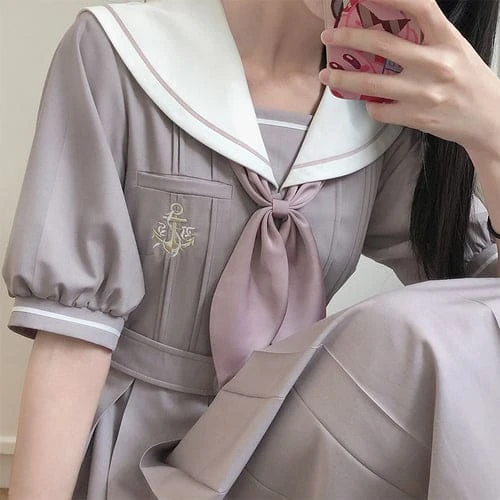 Summer Pastel JK Sailor Pastel Dress ON585 9 Summer Pastel JK Sailor Pastel Dress ON585 - Image 9