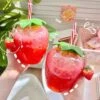 Summer Strawberry Plastic Cute Bottle SP16034