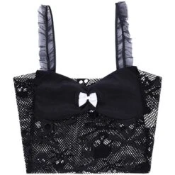 Sweet Black Skulls Lace Vest EE0948 -EgrilDoll Fashion Outlet Store sweet black skulls lace vest ee0948 top 211