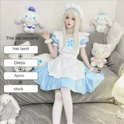 Sweet Cute Classic Maid Dress ON646 -EgrilDoll Fashion Outlet Store sweet cute classic maid dress on646 s blue set with stock 863