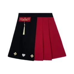 Sweet Embroidery Black Red T-shirt Skirt Set SP18903 29 Sweet Embroidery Black Red T-shirt Skirt Set SP18903 -EgrilDoll Fashion Outlet Store sweet embroidery black red t shirt skirt set sp18903 clothes 845
