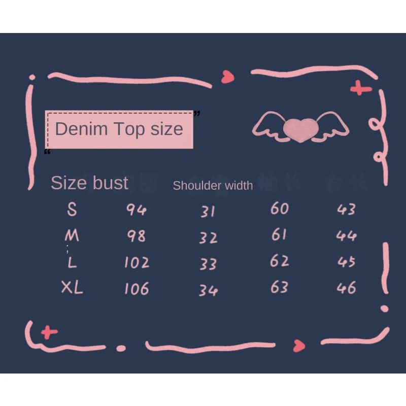 Sweet Perfect Lala Demin Blue Pink Hearts Outfit ON618 4 Sweet Perfect Lala Demin Blue Pink Hearts Outfit ON618 - Image 4