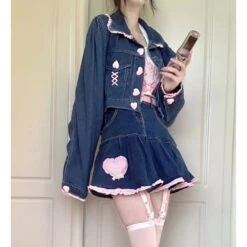 Sweet Perfect Lala Demin Blue Pink Hearts Outfit ON618 15 Sweet Perfect Lala Demin Blue Pink Hearts Outfit ON618 -EgrilDoll Fashion Outlet Store sweet perfect lala demin blue pink hearts outfit on618 329