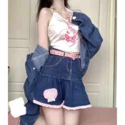 Sweet Perfect Lala Demin Blue Pink Hearts Outfit ON618 12 Sweet Perfect Lala Demin Blue Pink Hearts Outfit ON618 -EgrilDoll Fashion Outlet Store sweet perfect lala demin blue pink hearts outfit on618 577