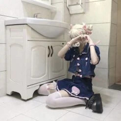 Sweet Perfect Lala Demin Blue Pink Hearts Outfit ON618 19 Sweet Perfect Lala Demin Blue Pink Hearts Outfit ON618 -EgrilDoll Fashion Outlet Store sweet perfect lala demin blue pink hearts outfit on618 short sleeved denim jacket s 702