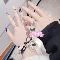 Sweet Princess Style Cute Pink Black Bow Heart Necklace ON642 -EgrilDoll Fashion Outlet Store sweet princess style cute pink black bow heart necklace on642 655