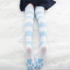 Sweet Striped Cat Paw Prints Over-the-knee Socks EG15329