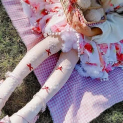 Ultra Thin Silk Heart Patterned Lolita Over-the-knee Socks EG15444 -EgrilDoll Fashion Outlet Store ultra thin silk heart patterned lolita over the knee socks eg15444 red 737