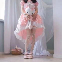 Ultra Thin Silk Heart Patterned Lolita Over-the-knee Socks EG15444 -EgrilDoll Fashion Outlet Store ultra thin silk heart patterned lolita over the knee socks eg15444 white 448