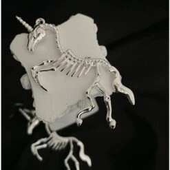 Unicorn Skeleton Silver Color Dangle Earrings EG314 6 Unicorn Skeleton Silver Color Dangle Earrings EG314 -EgrilDoll Fashion Outlet Store unicorn skeleton silver color dangle earrings eg314 earings 153