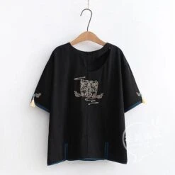 Vintage Embroidery Hollow Out T-Shirt Pleated Skirt Set ON22 15 Vintage Embroidery Hollow Out T-Shirt Pleated Skirt Set ON22 -EgrilDoll Fashion Outlet Store vintage embroidery hollow out t shirt pleated skirt set on22 black top s 121