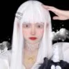 White Harajuku Gothic Girl Long Wig EG236